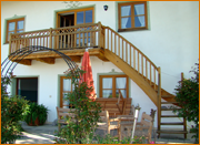Balkon mit Außentreppe