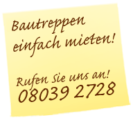 Bautreppen - Rufen Sie uns an!