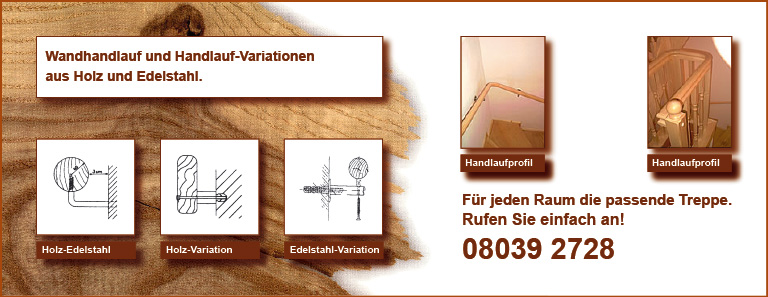 Verschiedene Handlauf-Varianten
