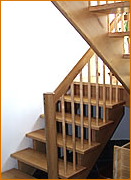Aufgesattelte Treppe