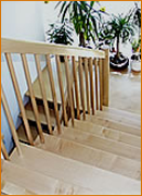 Aufgesattelte Treppe